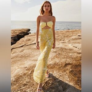 Peppermayo Exclusive - Tropicana Maxi Dress - Daffodil - Size US 4